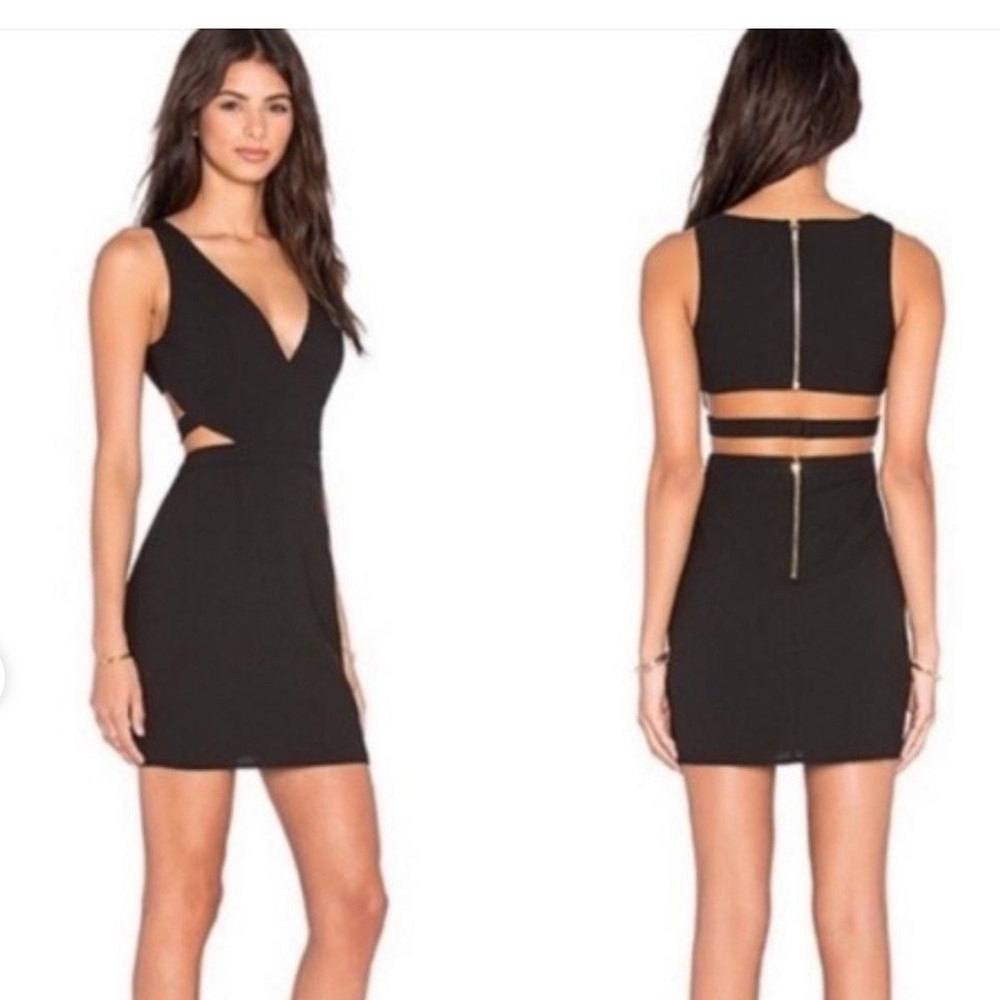 NBD Black Cutout Dress